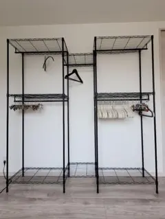 スチールラック ブラック 187cm x 194cm