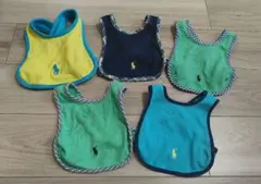 ラルフローレン スタイ クロス 5枚セット よだれかけ