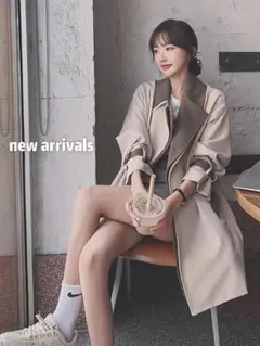 新品✨新作のトレンチジャケット❤️キレイめシンプルコート