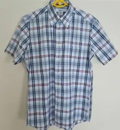 UNIQLO チェック柄 半袖シャツ　M　綿100%　ユニクロ