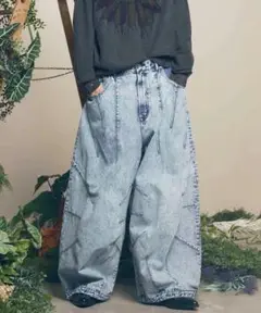 メゾンスペシャル　Prime-Wide Denim Balloon Pants