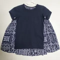 sacai バンダナ柄 切り替えTシャツ 1