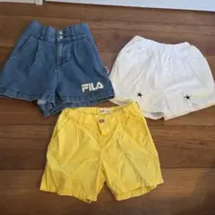 ハーフパンツ 3点セット　120~130