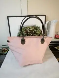 美品。Herve Chapelier エルベシャプリエ レザーハンドル舟形トート