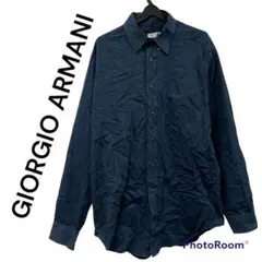 Giorgio Armani ジョルジオ アルマーニ 長袖シャツ 紺色