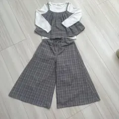 Rerek チェック柄 セットアップ 140