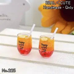 ミニチュアドリンク 2個セット フェイクスイーツ 225