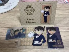 名探偵コナンカフェ 江戸川コナン招待状＋ステッカー＋アクリルカードセット