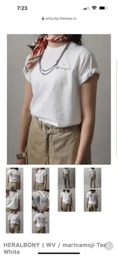 新品未使用HERALBONY marinamojiTeeWITTYvintage