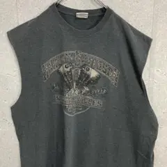 ハーレーダビッドソン　両面ロゴプリント　グレー　ノースリーブ　ビックサイズ2XL