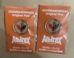 アルビレックス新潟 オリジナルピンバッジ　2個セット　新品未使用