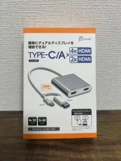 【美品】j5create JCA365 デュアルディスプレイアダプター