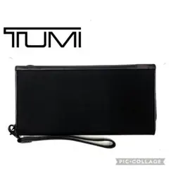 ☆極美品☆TUMI ブラック クラッチバッグ　トラベルポーチ