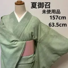 【夏着物】夏御召 未使用品81802