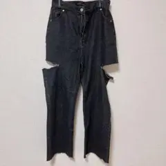 Gorge サイドカットデニム　ダークグレー