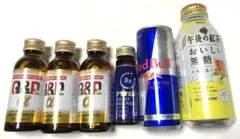 飲料6点 レッドブル キューピーコーワα アリナミンナイトリペア 午後の紅茶