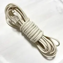 電話線　モジュラーケーブル　6.5m 美品　オフホワイト