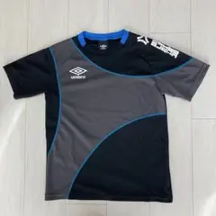 Umbro アンブロ グレー ブラックTシャツ 160
