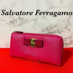 Salvatore Ferragamo フェラガモ ヴァラ リボン 長財布