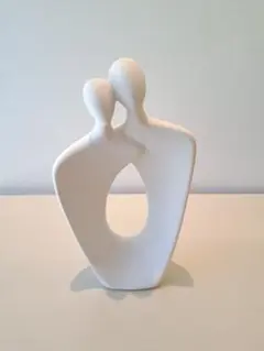 値下げ　人形シルエット　オブジェ　ホワイト