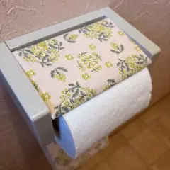 3205【2点100円、3点200円引き】花柄トイレットペーパーカバー
