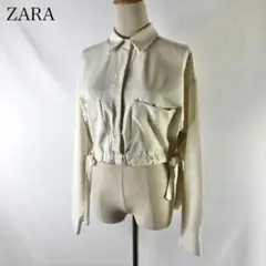 ♪美品♪ ZARA ショート丈 ジャケット レーヨンブレンド