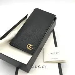 正規品 美品 グッチ財布 グッチ長財布 グッチggマーモント グッチレザー