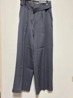 ☆新品未使用品☆【オペークドットクリップ】ストライプ ワイドパンツ♪