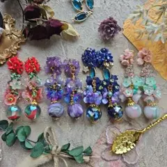 ハンドメイドチャーム4ペアセット
