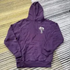 Stussy パープル フード付きパーカー L size