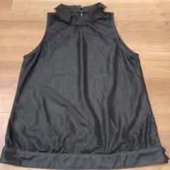 KLEIN DOEIL ブラックハイネックノースリーブチュニック