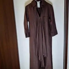Max Mara マックスマーラー 100％ LINO ブラウン 38 M