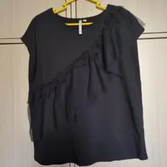 しまむらHK WORKS LONDON ブラックノースリーブ LLサイズ