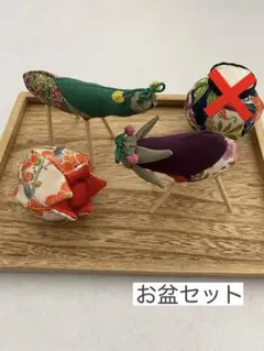 専用ページです。 ちりめん細工「お盆セット」※盆提灯なしに変更可能です。