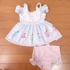 MEZZO PIANO セパレート水着セット100 パフェ　水色