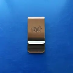 ブロンズ製エンブレムマネークリップ