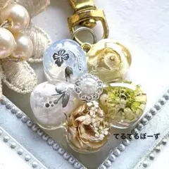 No.128オルゴナイト お花①型　ムーンストーン・オパール・水晶