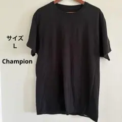 【訳あり】クルーネック　Tシャツ　ブラック　シンプル　サイズＬ　カジュアル