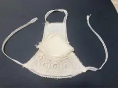 ワインボトルカバー　コースター6つ付き　レース　ベージュ　ベルギー
