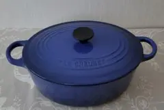 used ☆ ルクルーゼ ココットオーバル 25cm 両手鍋