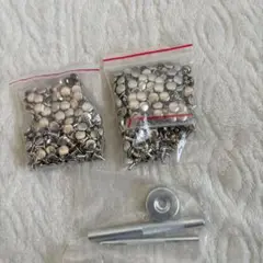200セット レザーリベット 8 x 8mm