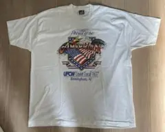 90's フルーツオブザルーム プリントTシャツ シングルステッチ イーグル