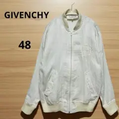 GIVENCHY ジバンシー リネン ジャケット ジャンバー 刺繍 48