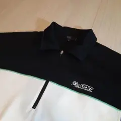 23区SPORT メンズ　ハーフジップシャツ ブラック/ホワイトsize3(L)