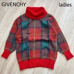 GIVENCHY ウール100% ニット クリスマスカラー ハイネック