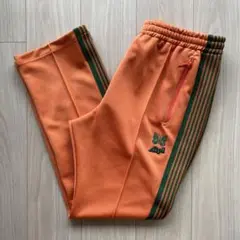 Needles トラックパンツ ナロー オレンジ グリーン
