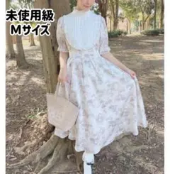 最終値下【極美品】青木美沙子さん × しまむらコラボ　トワルドジュイ柄ワンピース