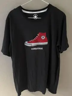 converse 刺繍Tシャツ　黒