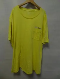 ギャップGAP メンズ 半袖 イエロー ポケット付きTシャツ XL