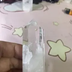 ブラジル産白い 水晶クラスター 能量六角柱　(幸運水晶原石)B05